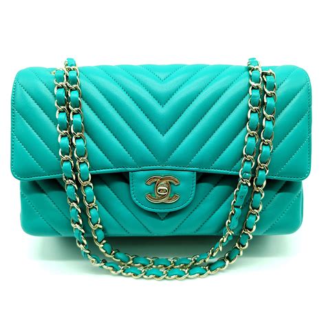 chanel turquoise bag